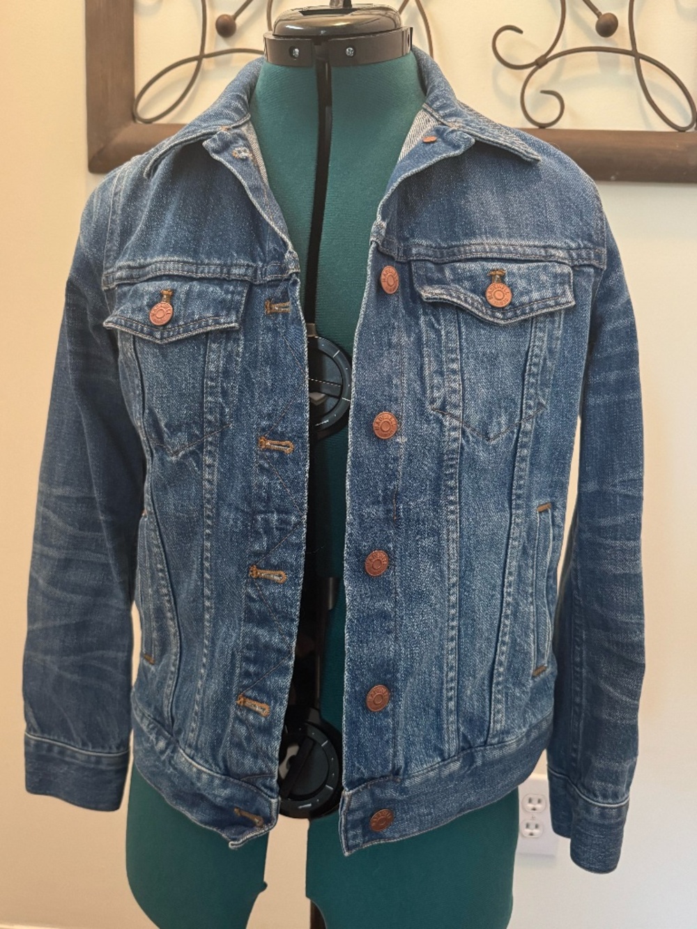 Madewell Trucker Blue Jeans Denim Jacket Sz Small